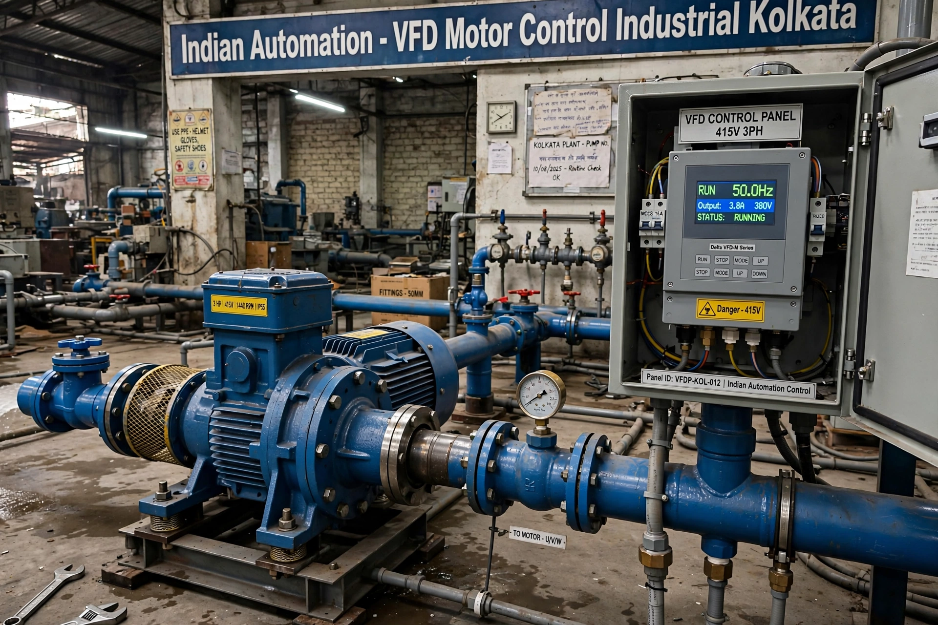 Variable Frequency Drive (VFD) Installation for Industrial Motors in Kolkata
